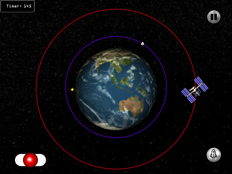 Space Blue Launch Rocket - عکس بازی موبایلی اندروید