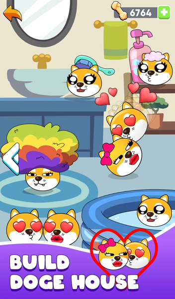 Love Doge: Draw to Connect - Gameplay image of android game