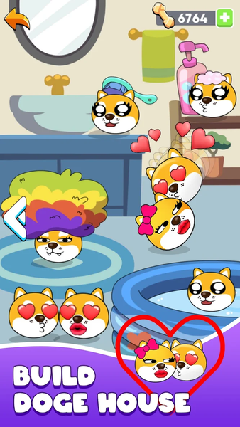 Love Doge: Draw to Connect - Gameplay image of android game