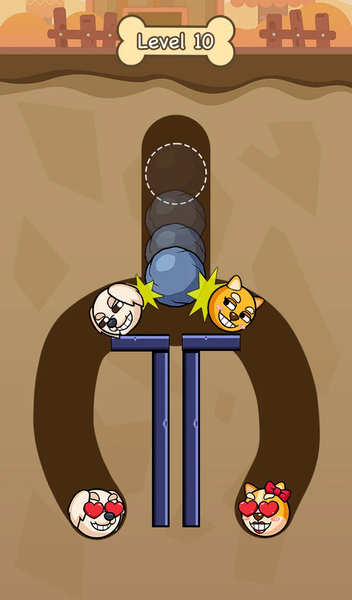 Connect Love Doge: Draw Puzzle - Gameplay image of android game