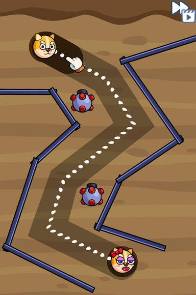 Connect Love Doge: Draw Puzzle - Gameplay image of android game