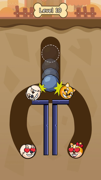 Connect Love Doge: Draw Puzzle - Gameplay image of android game