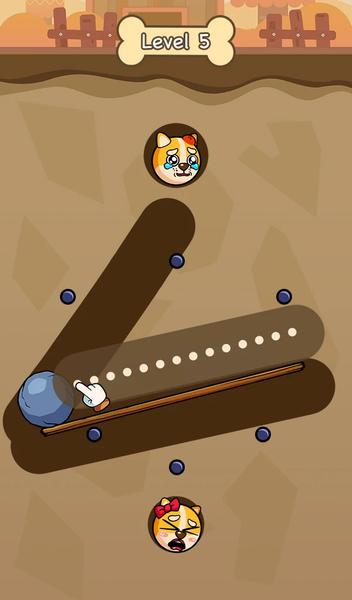 Connect Love Doge: Draw Puzzle - Gameplay image of android game