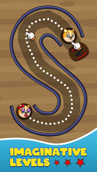 Connect Love Doge: Draw Puzzle - Gameplay image of android game