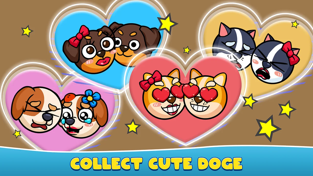 Connect Love Doge: Draw Puzzle - Gameplay image of android game
