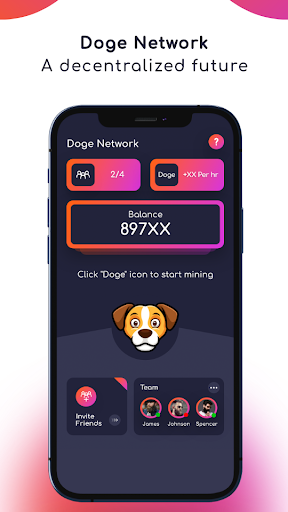 Doge Network - Dogecoin Miner - Image screenshot of android app