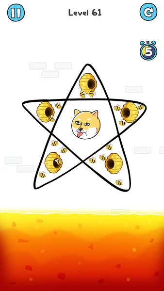 Doge Rescue: Draw To Save - Gameplay image of android game