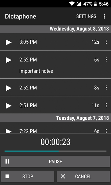 Dictaphone - Audio Recorder - عکس برنامه موبایلی اندروید