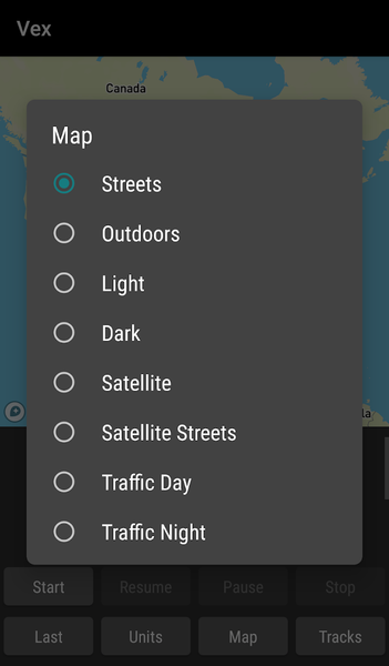 Vex - GPS Tracker - Image screenshot of android app