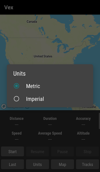 Vex - GPS Tracker - Image screenshot of android app