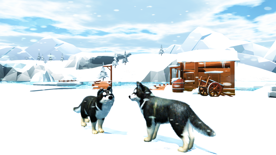 Alaskan Malamute Simulator - Gameplay image of android game