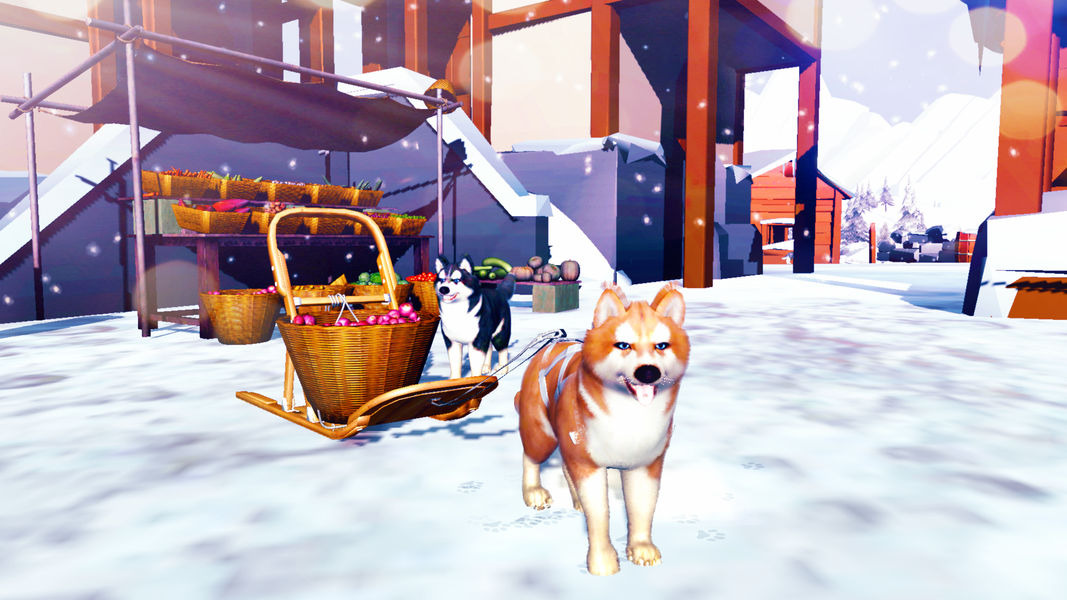 Alaskan Malamute Simulator - Gameplay image of android game