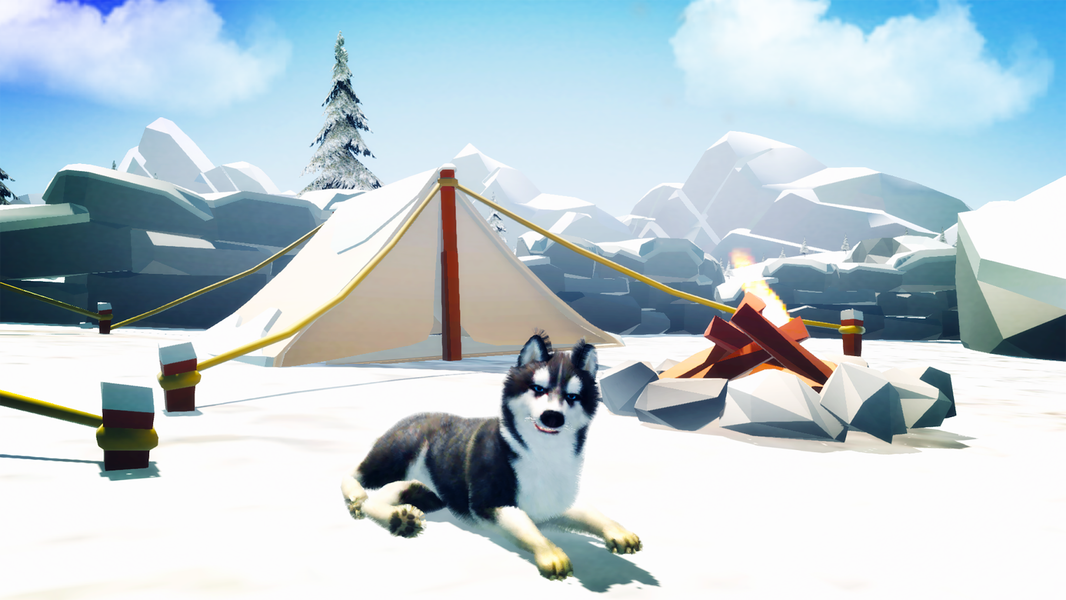 Alaskan Malamute Simulator - Gameplay image of android game