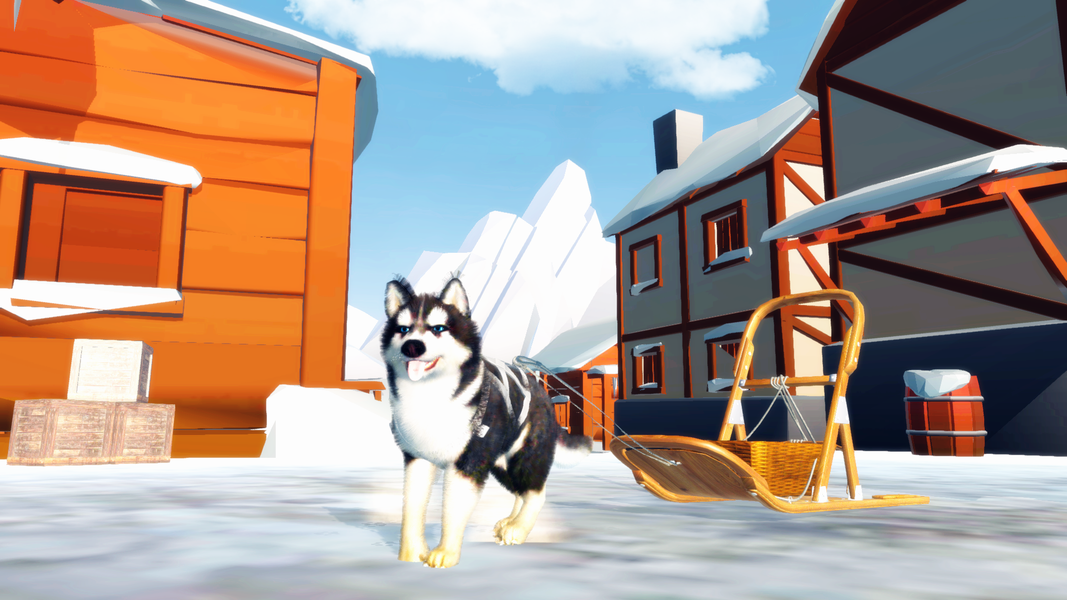 Alaskan Malamute Simulator - Gameplay image of android game