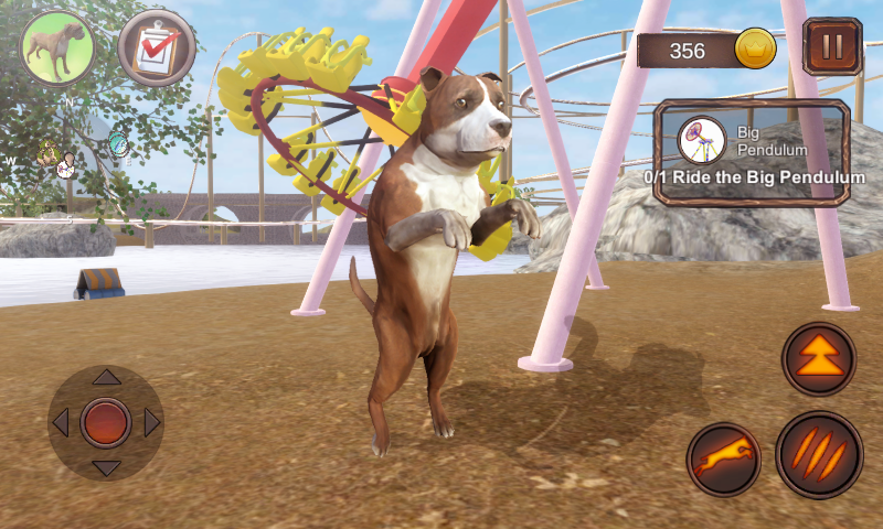 AmStaffs Dog Simulator - Gameplay image of android game