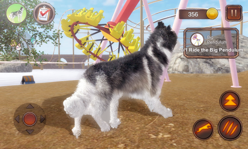 simulation husky dog