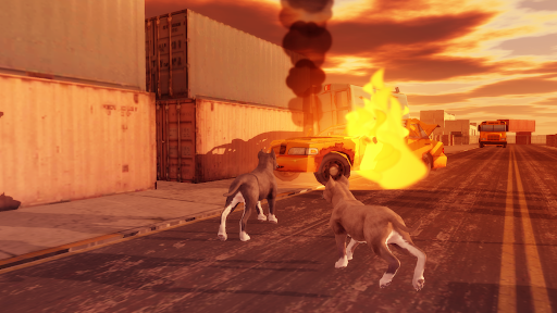 Pitbull Dog Simulator - Gameplay image of android game