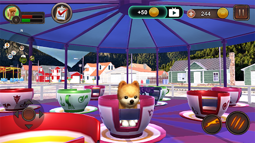 Pomeranian Dog Simulator - Gameplay image of android game