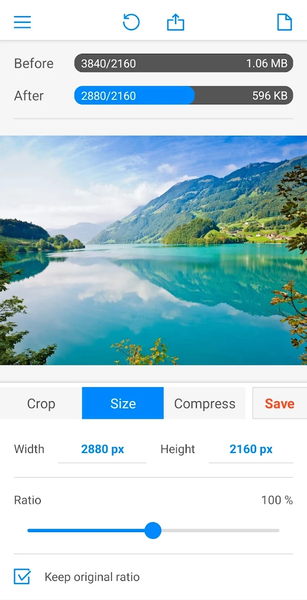 Photo Resize and Compress - Image screenshot of android app