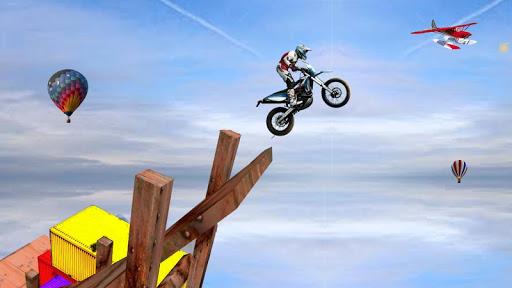 Sky bike stunt ۳d | Bike Race – Free Bike Games - عکس بازی موبایلی اندروید