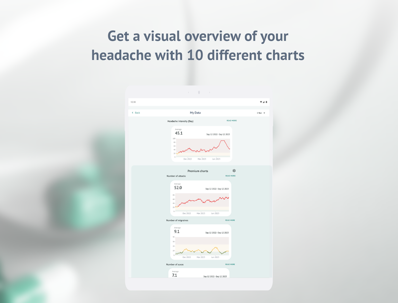 Headache Calendar - عکس برنامه موبایلی اندروید