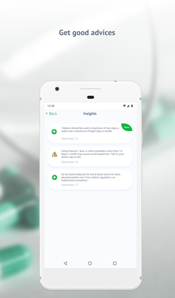 Headache Calendar - عکس برنامه موبایلی اندروید
