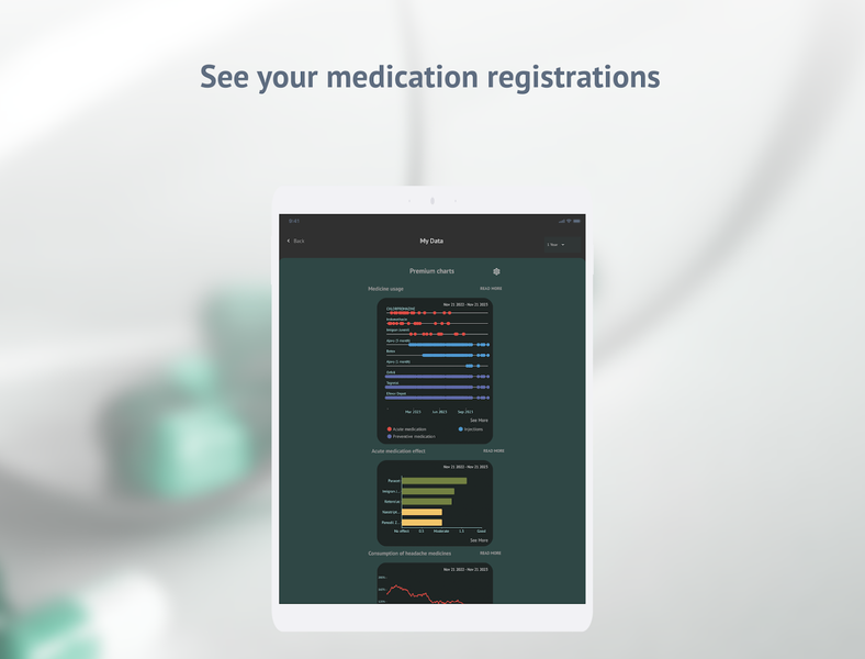 Headache Calendar - عکس برنامه موبایلی اندروید