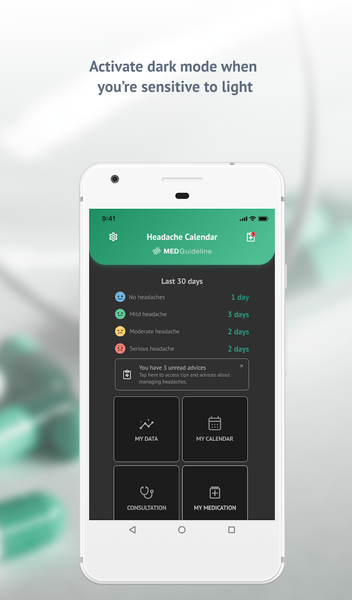 Headache Calendar - عکس برنامه موبایلی اندروید