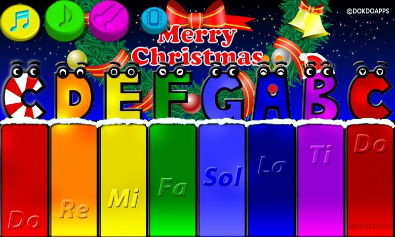 My baby Xmas Piano - Image screenshot of android app