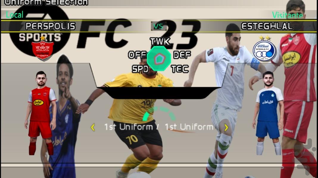 FC ۲۳ (لیگ برتر ایران) کامل - عکس بازی موبایلی اندروید