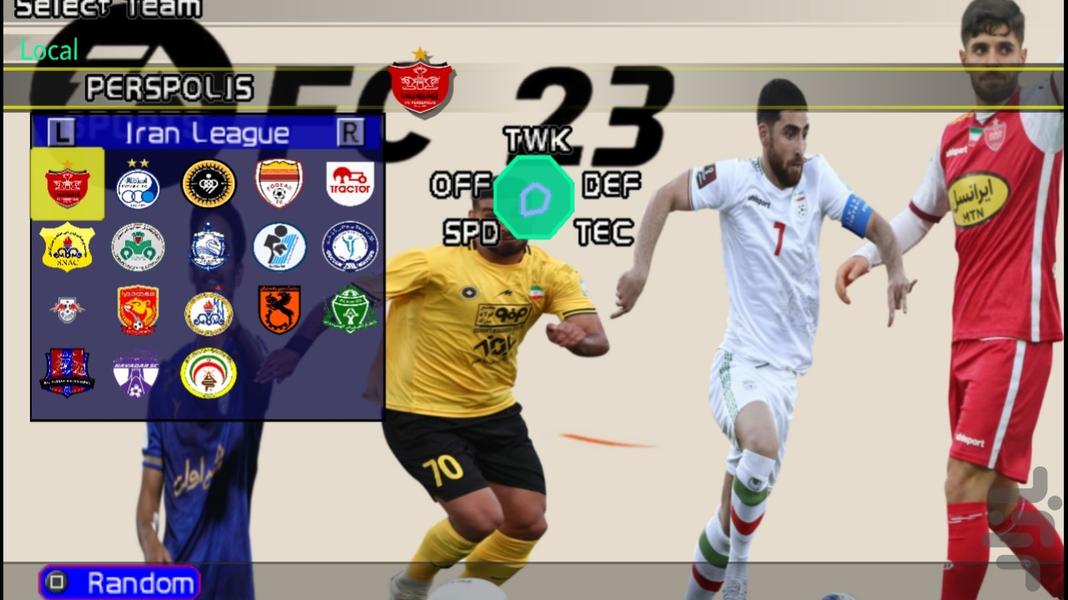 FC ۲۳ (لیگ برتر ایران) کامل - عکس بازی موبایلی اندروید