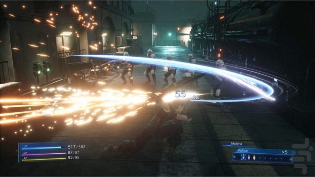 فاینال فانتزی 7(هسته بحران)غیر رسمی - Gameplay image of android game