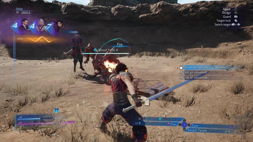 فاینال فانتزی 7(هسته بحران)غیر رسمی - Gameplay image of android game