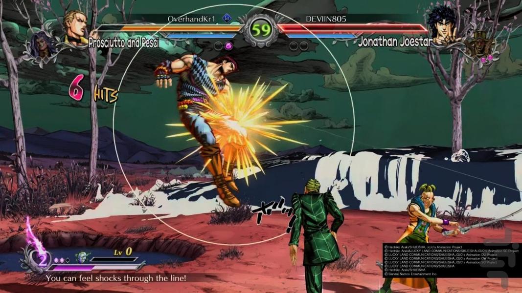 ماجراجویی جوجو(نبرد ستارگان)غیر رسمی - Gameplay image of android game
