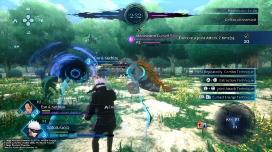 جوجوتسو کایسن (نبردنفرین شده)غیررسمی - Gameplay image of android game