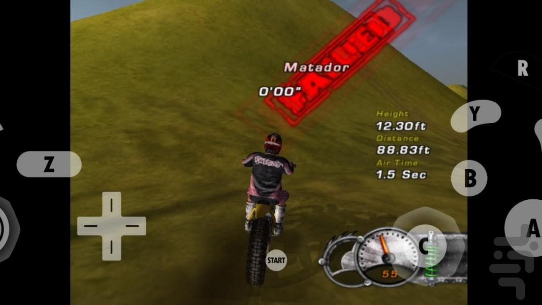 موتورسواری نمایشی متال X (غیر رسمی) - Gameplay image of android game