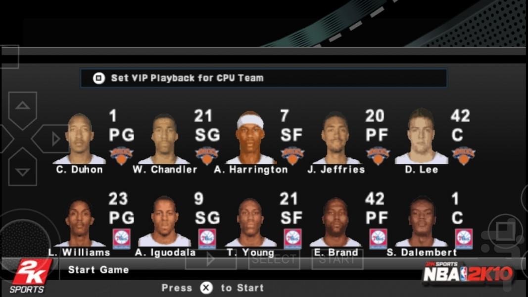 بسکتبال حرفه ای ۲K۱۰ (غیر رسمی) - عکس بازی موبایلی اندروید