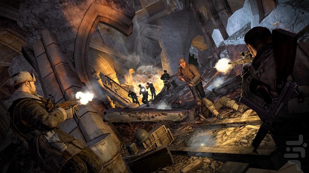 اسنایپر الیت وی2 (غیر رسمی) - Gameplay image of android game