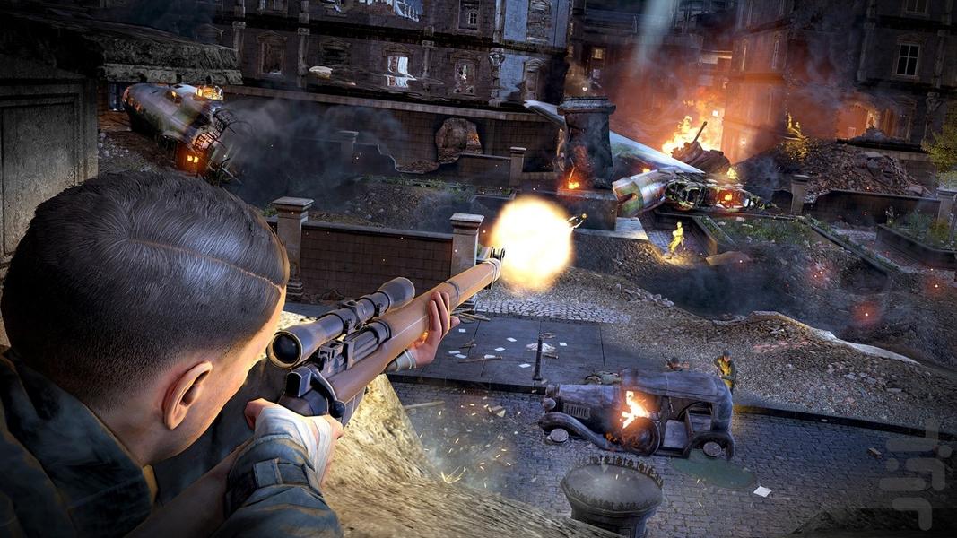 اسنایپر الیت وی2 (غیر رسمی) - Gameplay image of android game