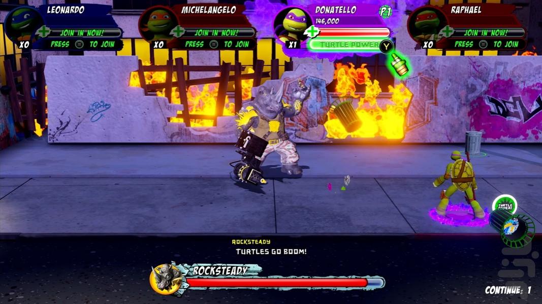 لاک پشت های نینجا (خشم جهش یافته ها) - Gameplay image of android game