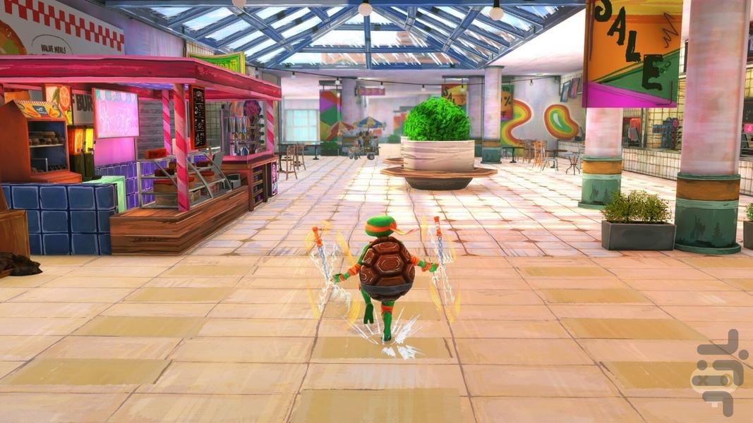 لاک پشت های نینجا (رها شده) غیر رسم - Gameplay image of android game
