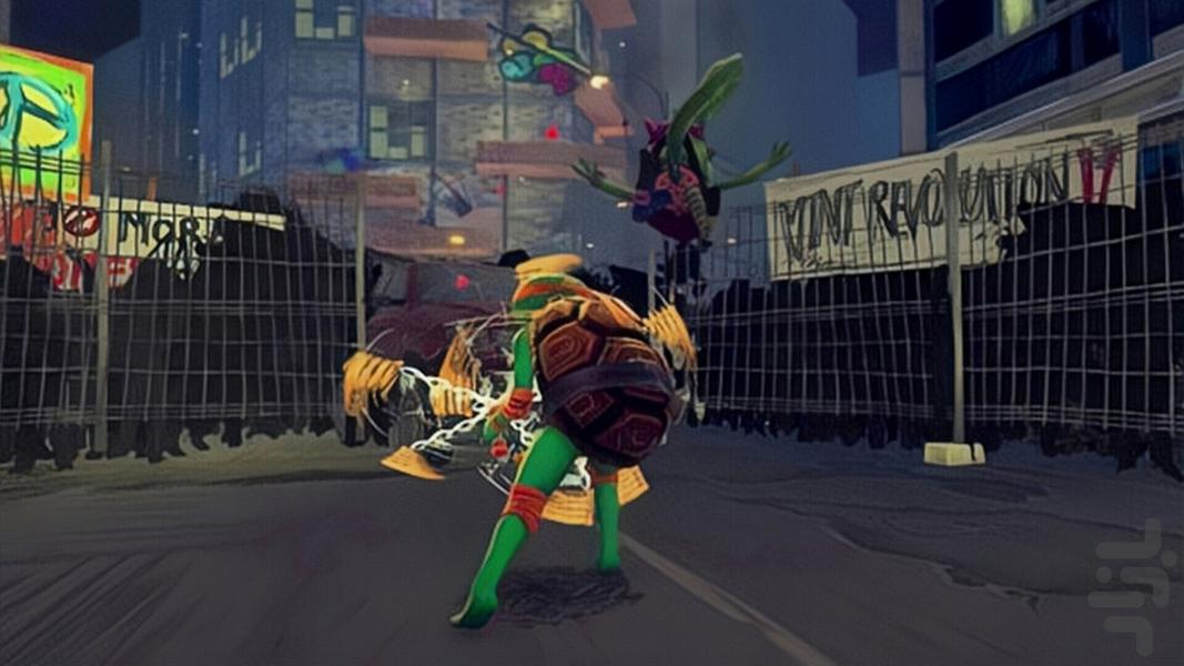 لاک پشت های نینجا (رها شده) غیر رسم - Gameplay image of android game