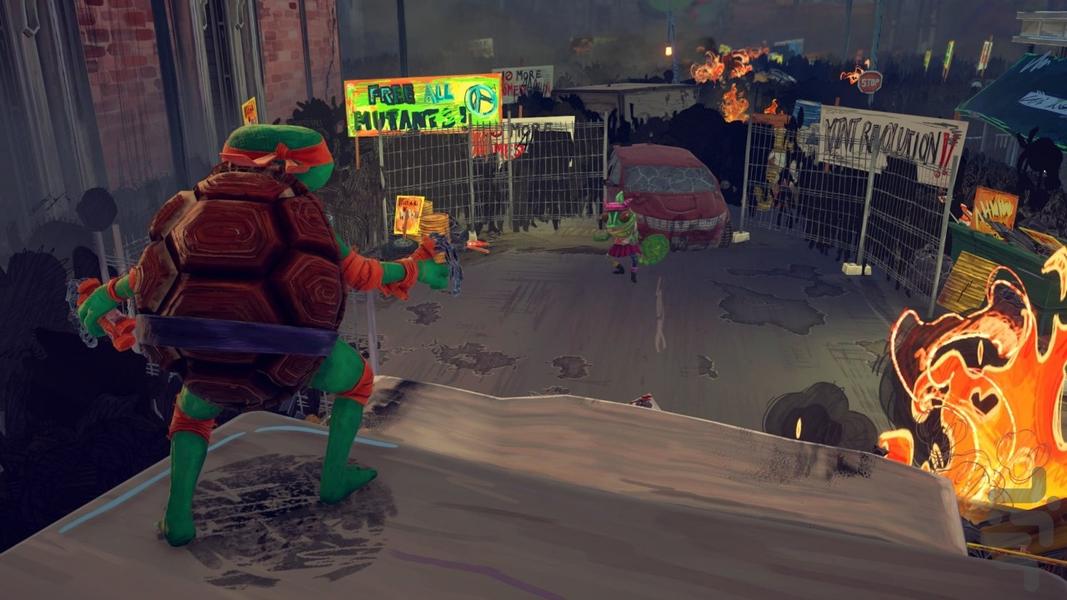 لاک پشت های نینجا (رها شده) غیر رسم - Gameplay image of android game