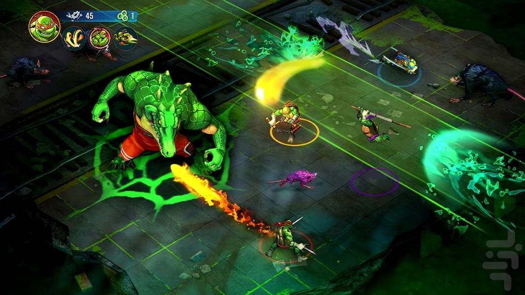 لاکپشت های نینجاسرنوشت متلاشی غیررسم - Gameplay image of android game