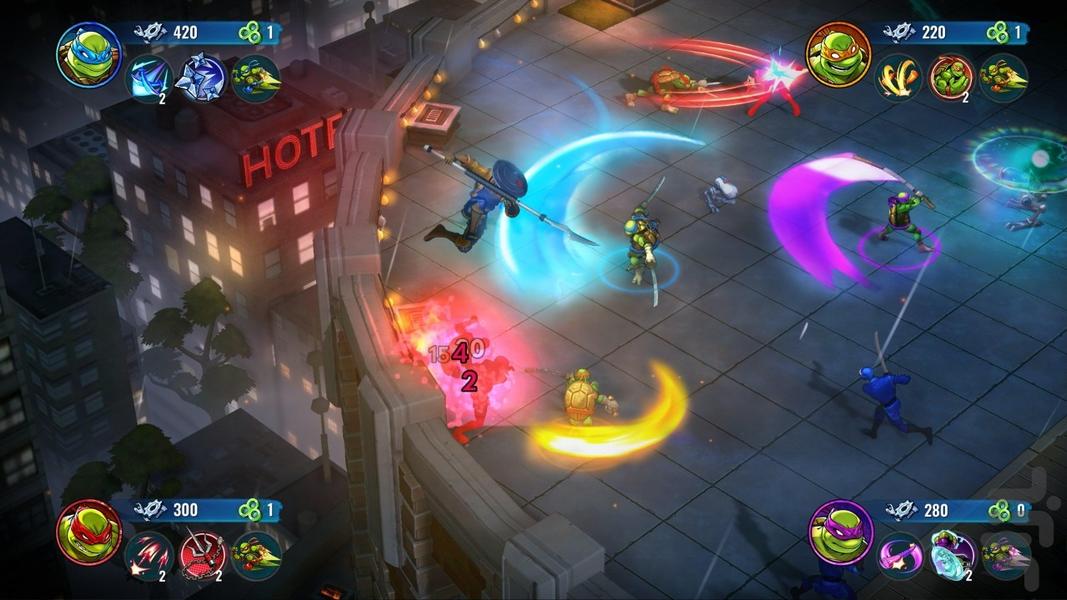 لاکپشت های نینجاسرنوشت متلاشی غیررسم - Gameplay image of android game