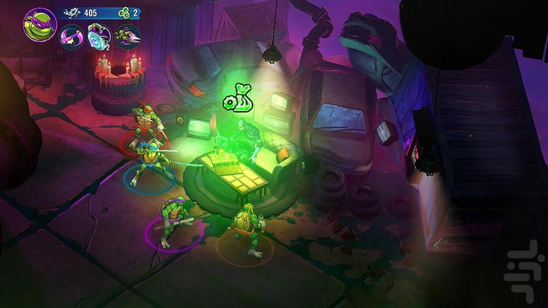 لاکپشت های نینجاسرنوشت متلاشی غیررسم - Gameplay image of android game