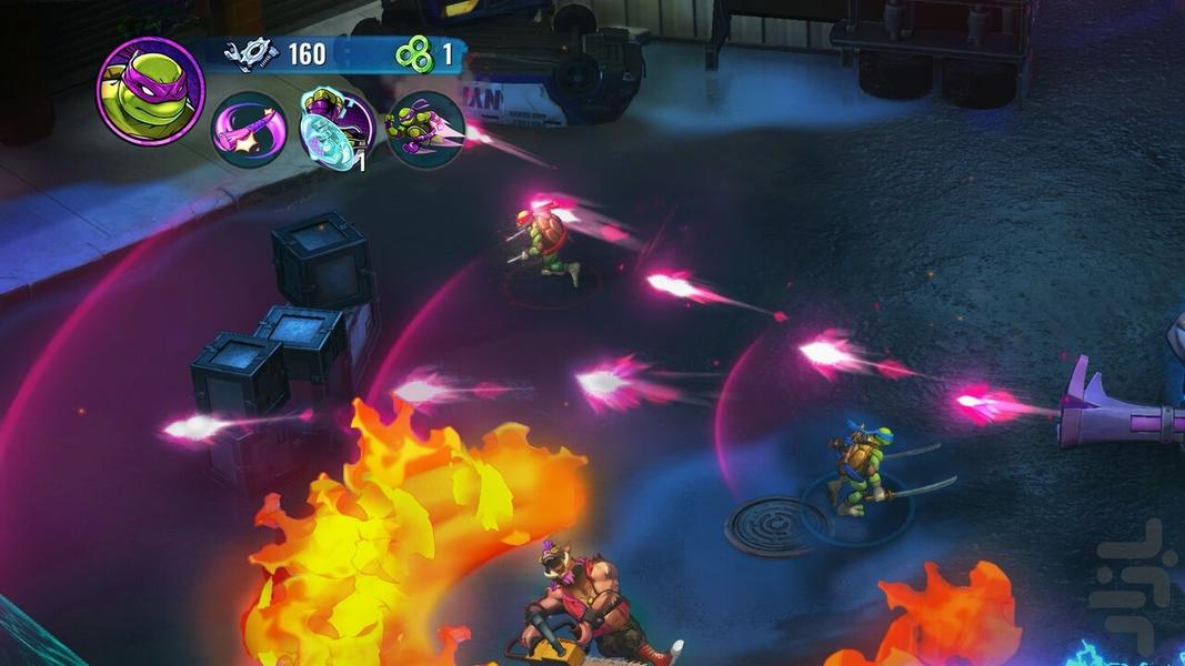 لاکپشت های نینجاسرنوشت متلاشی غیررسم - Gameplay image of android game