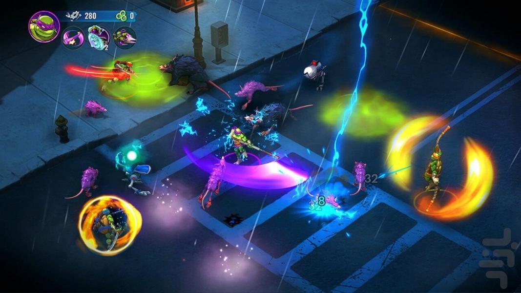 لاکپشت های نینجاسرنوشت متلاشی غیررسم - Gameplay image of android game