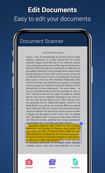 Doc Scanner - PDF Scanner - عکس برنامه موبایلی اندروید