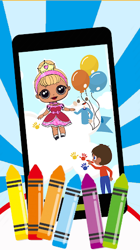 Princess Dolls Coloring Book for kids - عکس برنامه موبایلی اندروید